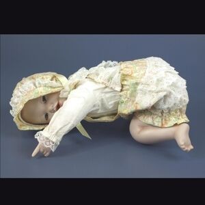 Lisa Charming Baby Doll with Floral Lace Outfit